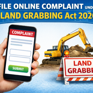 File Online Complaint Under LAND GRABBING Act 2020